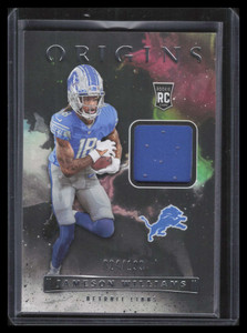 2022 Panini Origins Rookie Patches 7 Jameson Williams Rookie Jersey 24/199