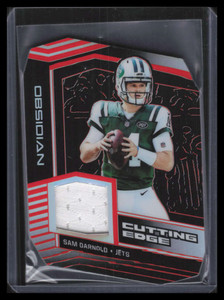 2019 Panini Obsidian Cutting Edge Electric Etch Orange Sam Darnold Jersey 30/50