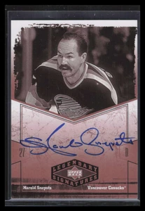 2004-05 UD Legendary Signatures Autographs SN Harold Snepsts Auto