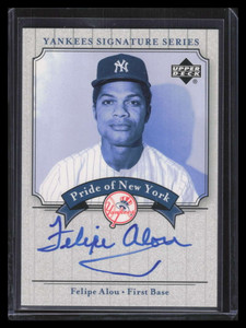 2003 UD Yankees Signature Pride of New York Autographs Felipe Alou Auto 145329