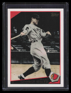 2009 Topps Update uh153b George Sisler SP