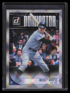 2018 Donruss Dominators Silver 10 Mickey Mantle 101/349