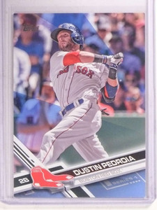 2017 Topps Father's Day Blue Dustin Pedroia #D25/50 #130
