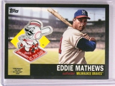 2018 Topps Manufactured All Star Patches Black Eddie Mathews #D58/99