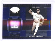 2004 Leaf Certified Cuts Marble Blue Bob Gibson #D07/50 #247