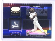2004 Leaf Certified Cuts Marble Mirror Blue Lou Brock #D11/50 #246
