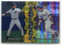 1999 Finest Complements Refractor c5b Nomar Garciaparra Derek Jeter