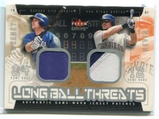 2003 Fleer Genuine Longball Threats 6 Mike Sweeney Phil Nevin Dual Patch 24/36