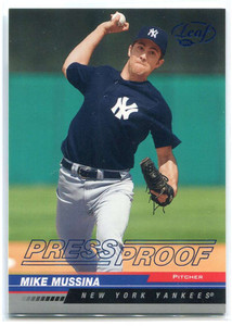 2005 Leaf Press Proofs Blue 142 Mike Mussina 70/75