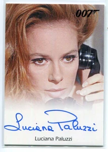 2011 James Bond Mission Logs Full Bleed Autographs NNO Lucia Paluzzi Auto Volpe