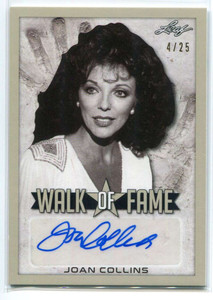 2017 Leaf Pop Century Walk of Fame Autographs Silver Joan Collins Auto 4/25