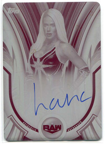 2020 Topps WWE Women's Division Autographs Printing Plate Magenta Lana Auto 1/1