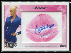 2015 Topps WWE Diva Kiss Autographs NNO Lana Kiss Auto /15