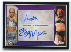 2016 Topps Road to WrestleMania Autographs NNO Eva Marie Lana Dual Auto 2/11