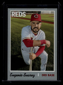 2019 Topps Heritage Silver Metal 467 Eugenio Suarez /70