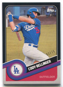 2020 Topps Brooklyn Collection Black 21 Cody Bellinger 2/75