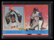 2002 Fleer Then &amp; Now 7 Juan Marichal Pedro Martinez 248/275