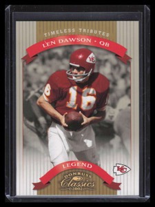 2002 Donruss Classics Timeless Tributes 121 Len Dawson 30/100