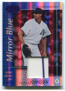 2002 Leaf Certified Mirror Blue 8 Randy Johnson Jersey 48/75