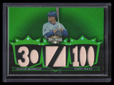 2007 Topps Triple Threads Relics Emerald 57 Justin Morneau Bat 9/18