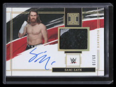 2022 Panini Impeccable WWE Elegance Autographs Gold Sami Zayn Patch Auto 9/10