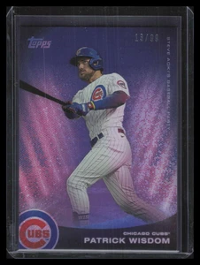 2022 Topps X Steve Aoki's Party Purple Glitter Blast 51 Patrick Wisdom 13/99