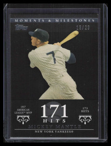 2007 Topps Moments &amp; Milestones Black 75-171 Mickey Mantle 13/29