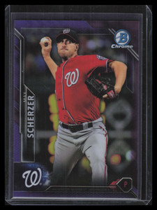 2016 Bowman Chrome Purple Refractor 79 Max Scherzer 52/250