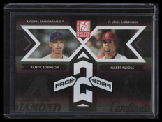 2005 Donruss Elite Face 2 Face Black 17 Randy Johnson Albert Pujols 356/500