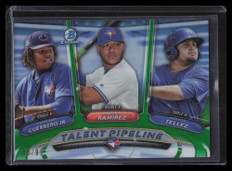 2018 Bowman Chrome Talent Pipeline Green Refractor Ramirez Tellez Guerrero 83/99