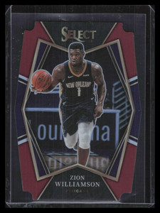 2021-22 Select Prizms Maroon Die Cut Refractor 191 Zion Williamson 29/175