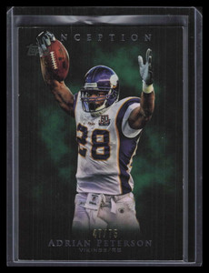 2011 Topps Inception Green 30 Adrian Peterson 47/75