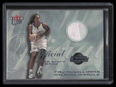2000 Ultra WNBA Feel the Game 10 Taj McWilliams Game Worn Shoe F00257
