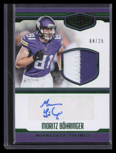 2016 Panini Plates Patches Autographs Moritz Bohringer Rookie Patch Auto 4/25
