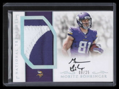 2016 Panini National Treasures Silver Moritz Bohringer Rookie Patch Auto 8/25