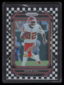 2022 Panini Prizm Prizms Black and White Checker Refractor 148 Dante Hall