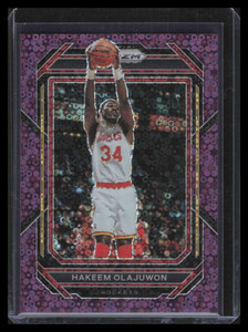 2022-23 Panini Prizm Prizms Fast Break Purple 290 Hakeem Olajuwon 54/75