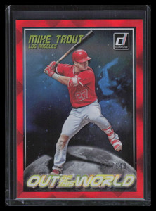 2018 Donruss Out of this World Red ow3 Mike Trout 38/149
