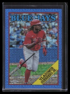 2023 Topps '88 Silver Pack Chrome Blue Refractor t88c9 Vladimir Guerrero 84/150