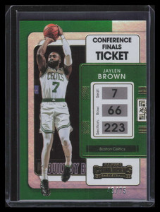 2021-22 Panini Contenders Conference Finals Ticket 34 Jaylen Brown 43/75