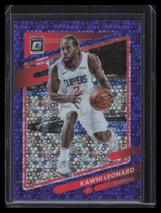 2021-22 Donruss Optic Fast Break Purple Refractor 145 Kawhi Leonard 76/95