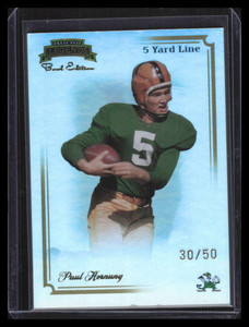 2008 Press Pass Legends Bowl Edition 5 Yard Line Gold 40 Paul Hornung 30/50