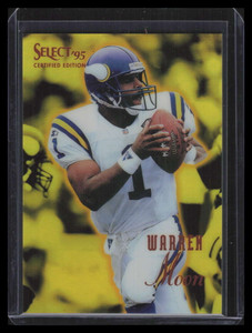1995 Select Certified Mirror Gold 31 Warren Moon