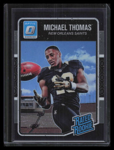 2016 Donruss Optic Black Refractor 186 Michael Thomas RR Rated Rookie 6/25