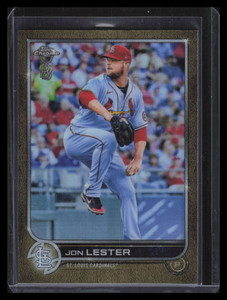 2022 Topps Chrome Ben Baller Gold Refractor 187 Jon Lester 29/50