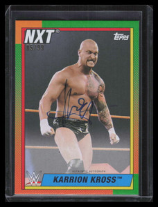 2021 Topps Heritage WWE Autographs Green AKA Karrion Kross Auto 5/99