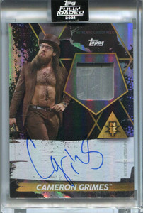 2021 Topps WWE Fully Loaded Autographed Onyx Cameron Grimes Ladder Auto 12/50