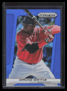 2013 Panini Prizm Prizms Blue Refractor 29 David Ortiz