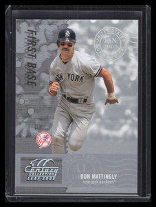 2005 Leaf Century Post Marks Silver 123 Don Mattingly 16/100