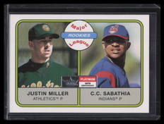 2001 Fleer Platinum Parallel 269 Justin Miller C. C. Sabathia 16/21